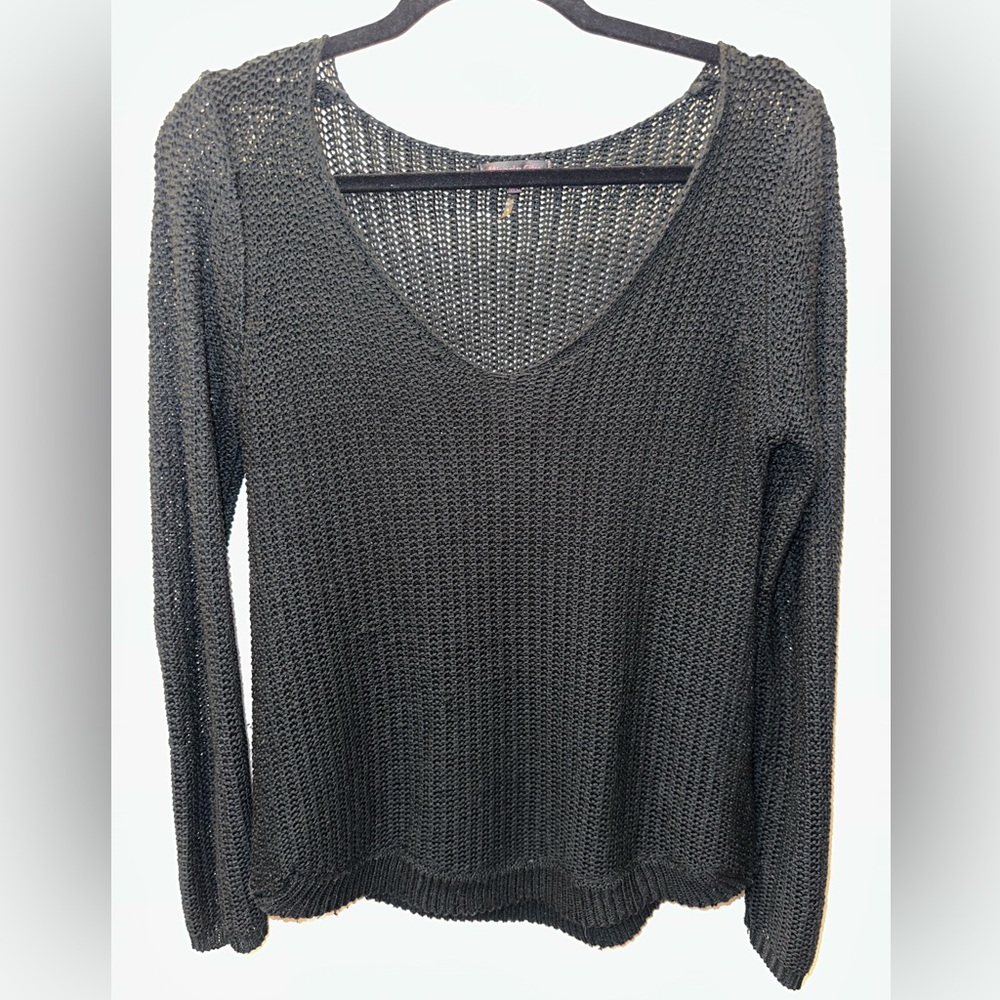 Bohemian knit v-neck sweater